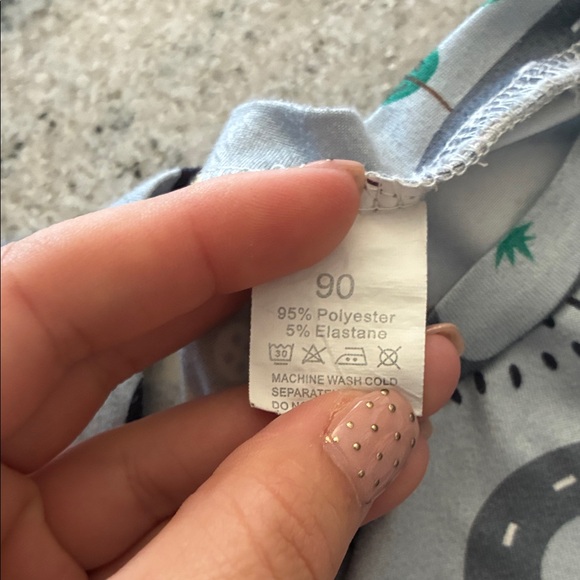 Kids Construction Print Pajama Set l 1-2Y - Picture 5 of 6